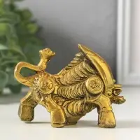Фигурка гипс &laquo;Золотой телец&raquo;, 6&times;9&times;5 см, под золото
