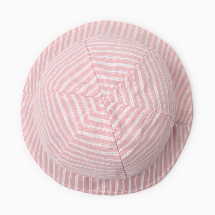 Панама детская Панама детская "Полосатик" MINAKU, цвет розовый, р-р 46