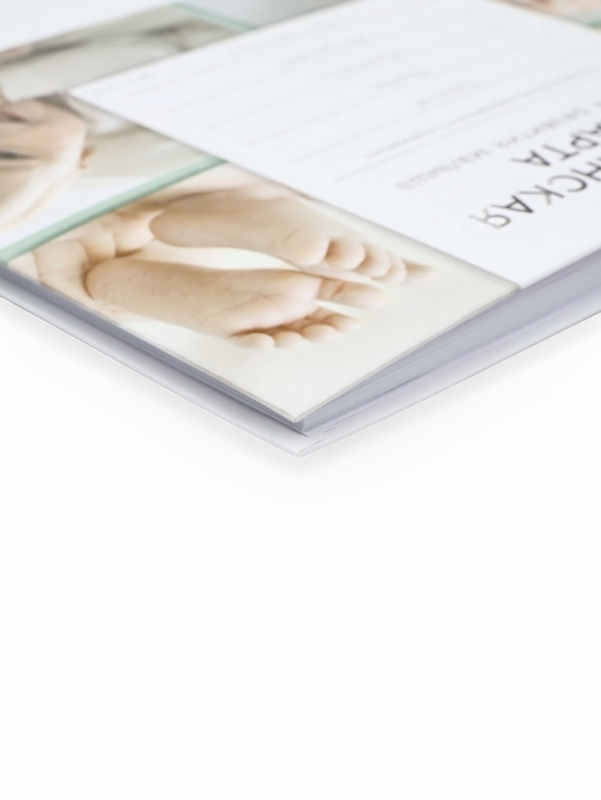 Медицинская карта в твердой обложке Форма №112/у  Медицинская карта в твердой обложке Форма №112/у "Коллаж малыш", 80 листов