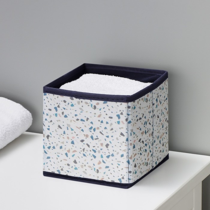 Короб для хранения Доляна «Мармелад», 14×14×14 см, цвет белый Короб для хранения Доляна «Мармелад», 14×14×14 см, цвет белый