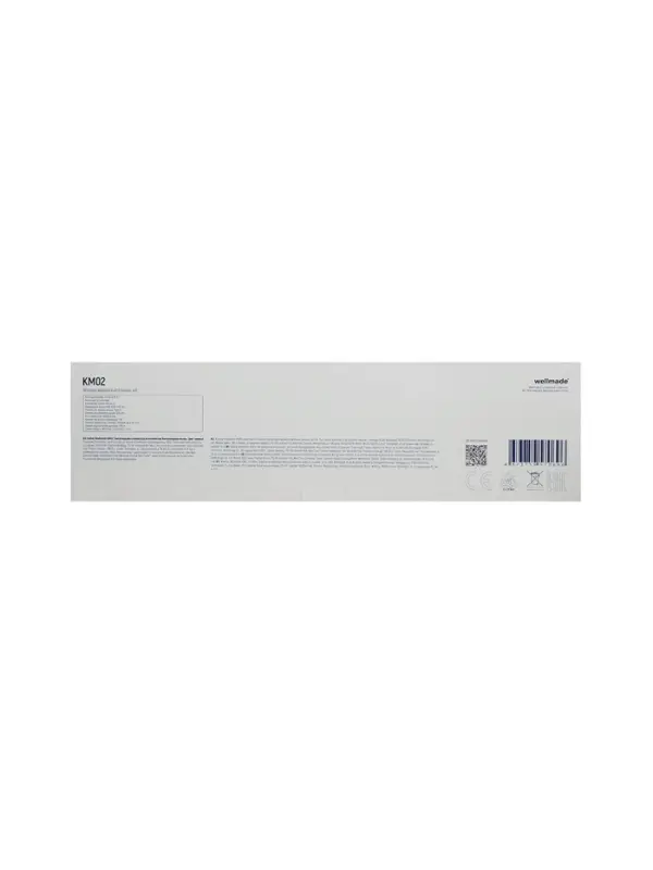 Комплект клавиатура и мышь WELLMADE KM02, беспроводной, 1200 dpi, 300 мАч, АА 1, чёрный Комплект клавиатура и мышь WELLMADE KM02, беспроводной, 1200 dpi, 300 мАч, АА 1, чёрный