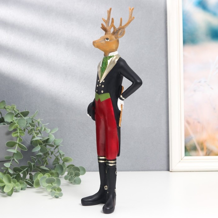 Сувенир полистоун Сувенир полистоун "Олени в комзолах" набор 2 шт 35х13х7 см