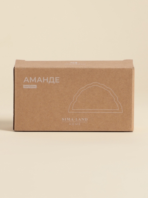 Салфетница SL Home «Аманде», 15×4×7,8 см, фарфор, белая