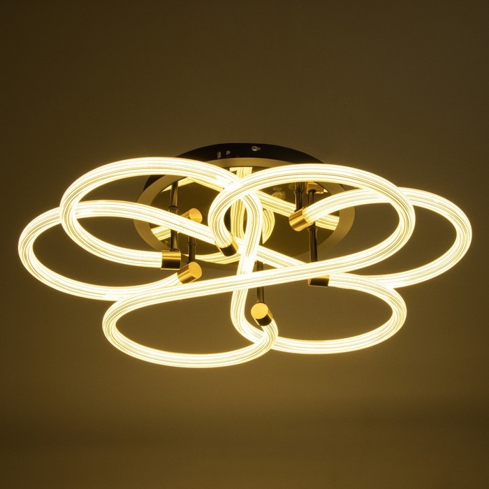 Люстра Люстра "Риоли" LED 96Вт золото 60х60х6 см BayerLux