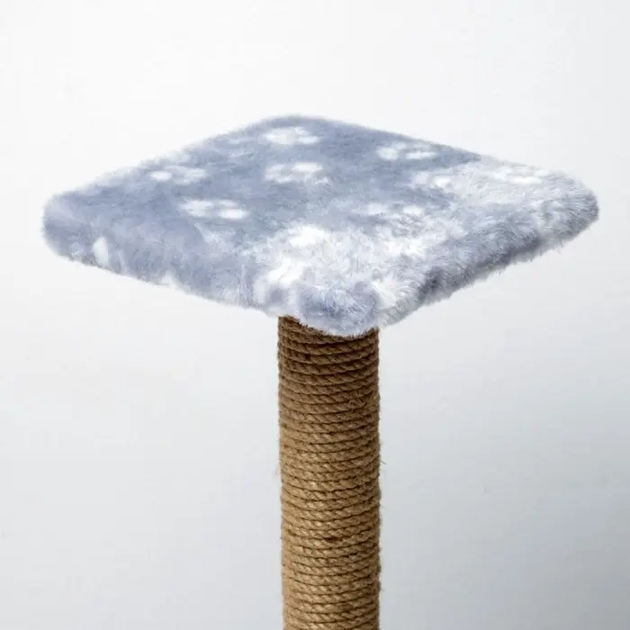 Когтеточка &laquo;Полка&raquo;, 30&times;30&times;40 см, с подставкой, джут, серая