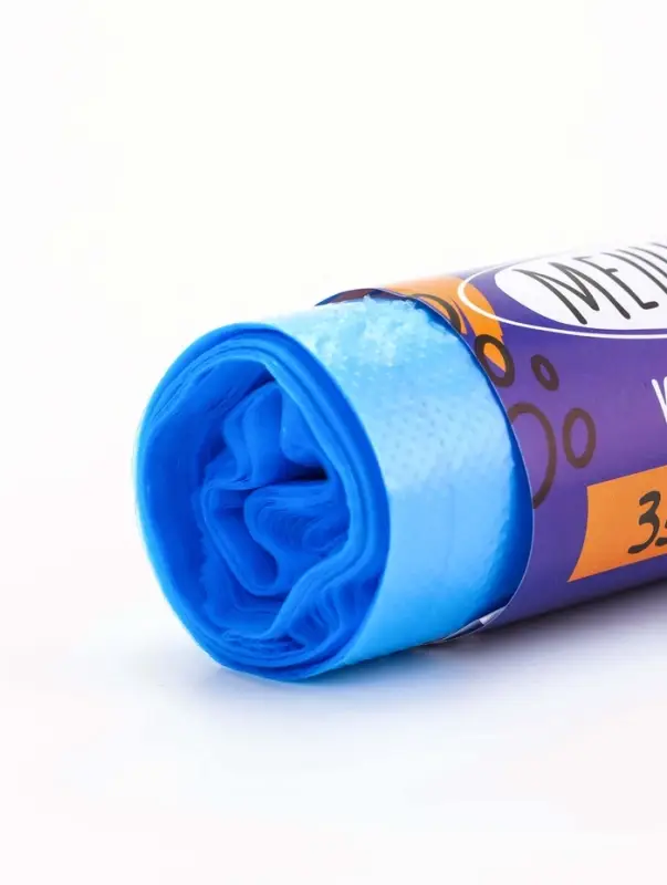 Мешки для мусора 35 л, ПНД толщина 20 мкм, 20 шт в рулоне, цвет синий