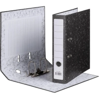 Папка-регистратор 70 мм (+/- 5 мм) мрамор ч/б (реестр)