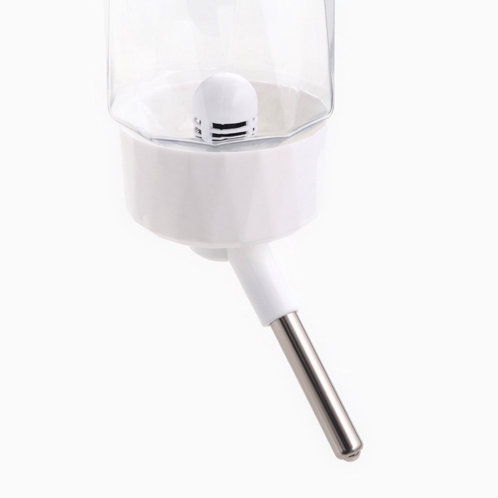 Поилка для животных, 750 мл, крепление-пружинка, и два сменных фильтра, белая Поилка для животных, 750 мл, крепление-пружинка, и два сменных фильтра, белая