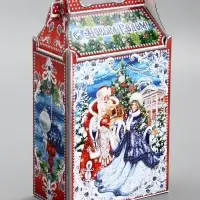 Подарочная новогодняя коробка «На катке», для сладких подарков, 17.8×10×32.5 см Подарочная новогодняя коробка «На катке», для сладких подарков, 17.8×10×32.5 см