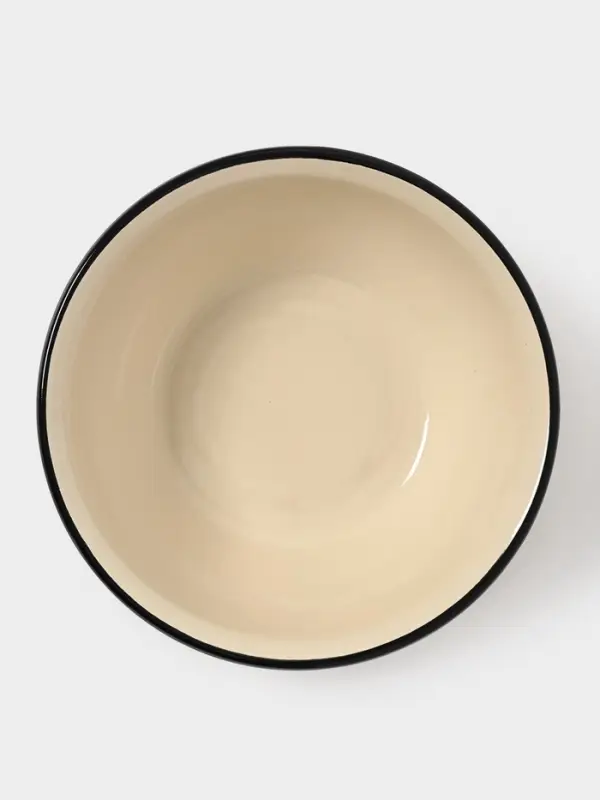 Миска эмалированная, 800 мл, слоновая, кости