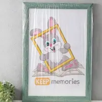 Фоторамка для фото 40х60 см "Luxe Elegance" пластик, морской, (пластик экран)