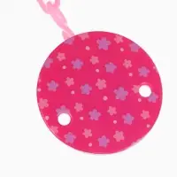 Соска - пустышка латексная ортодонтическая &laquo;Мур-мур&raquo;, от 0 мес., с держателем, розовая