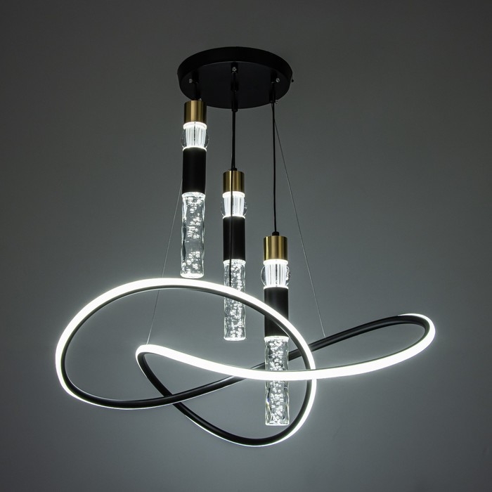 Светильник с ПДУ Светильник с ПДУ "Асанти" LED 110Вт 3000-6000К черный 53х53х100 см