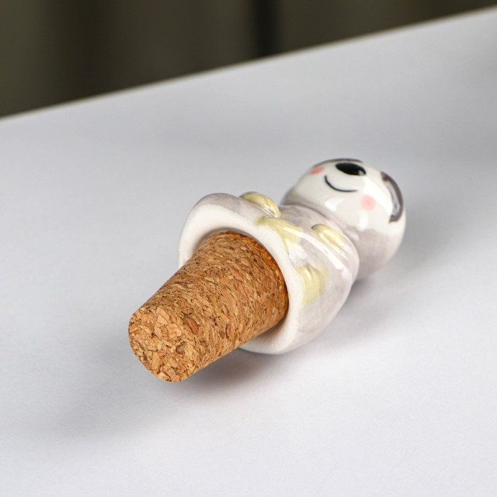 Пробка для бутылки Доляна «Ленивец», 4,5×8,5 см