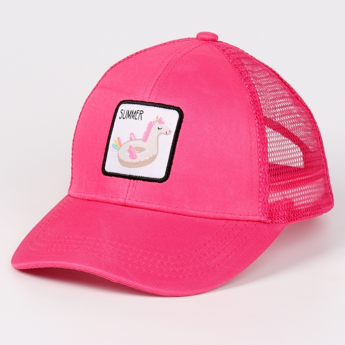 Кепка детская Summer, цвет розовый, р-р 52-54, 5-7 лет Кепка детская Summer, цвет розовый, р-р 52-54, 5-7 лет