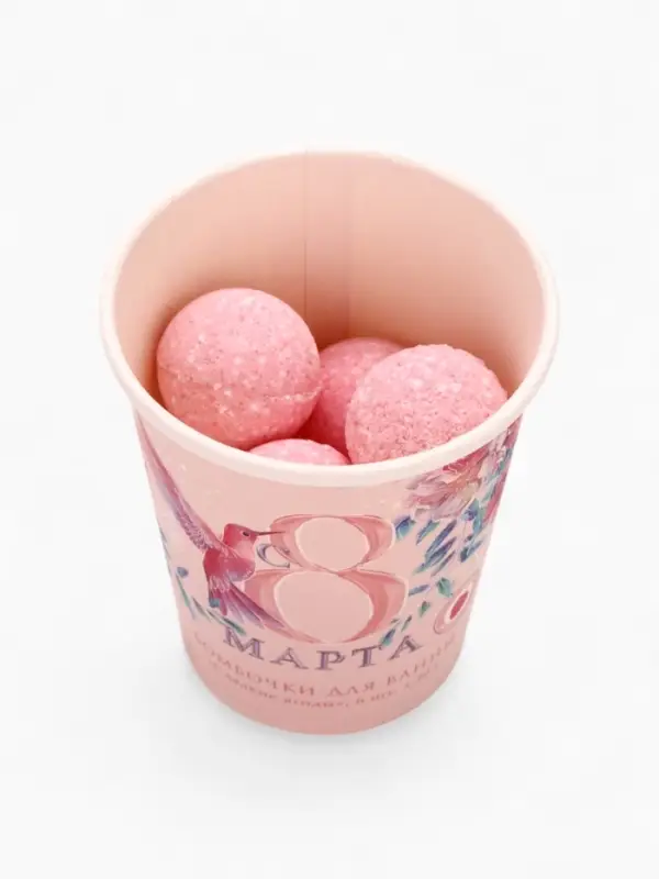 Бомбочки для ванны &laquo;С 8 Марта!&raquo;, 6&times;20 г, Чистое счастье