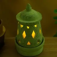 Подсвечник терракота &laquo;Фонарь&raquo;, 16&times;16&times;26 см