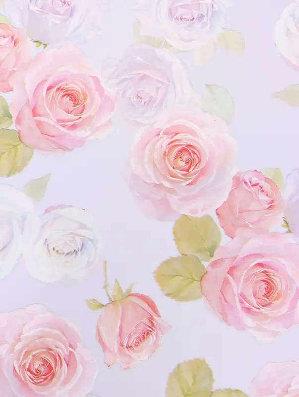 Пленка для цветов, &laquo;Розы&raquo;, светло-фиолетовая, 57&times;57 см
