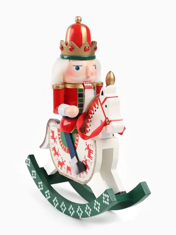 Новогодний декор  Новогодний декор "Щелкунчик на лошадке" 28 см