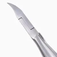 Кусачки педикюрные, с колпачком, изогнутая ручка, изогнутое лезвие, 11 см, длина лезвия-15 мм