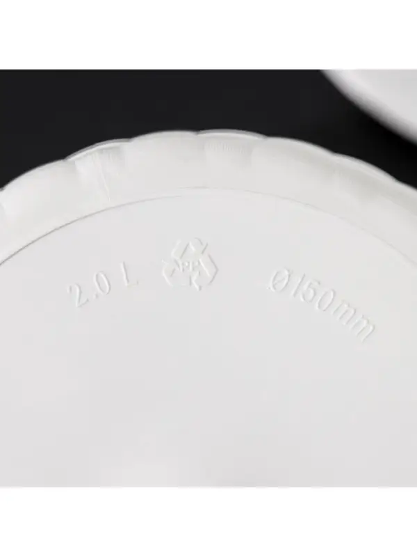 Горшок для цветов с поддоном &laquo;Ротанг&raquo;, 2 л, d=15 см, h=14 см, пластиковый, белый