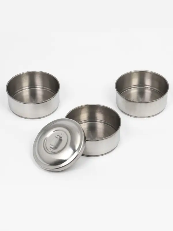 Ланч бокс TAKE IT EASY &laquo;Альструп&raquo;, 2.1 л, 3 уровня, нержавеющая сталь, серебристый