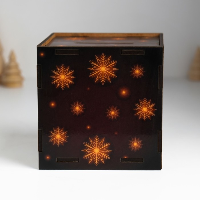 Копилка куб  Копилка куб "Змея. Благополучия" 10х10х10 см