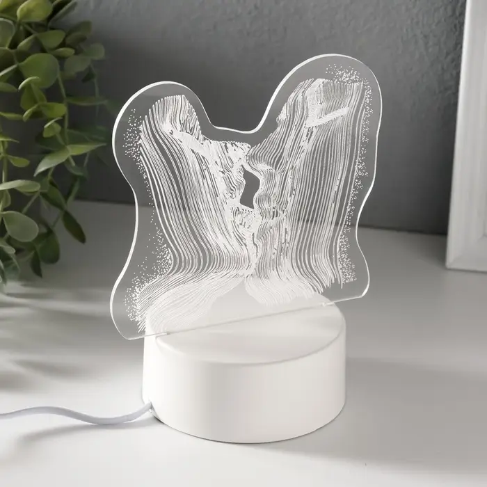 Светильник 3D RISALUX &laquo;Поцелуй&raquo;, LED-ночник, RGB, от сети