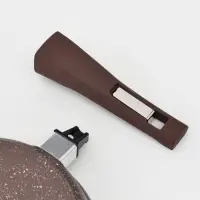 Сковорода Мечта &laquo;Гранит Brown&raquo;, d=20 см, съёмная ручка, антипригарное покрытие, литой алюминий, МИКС