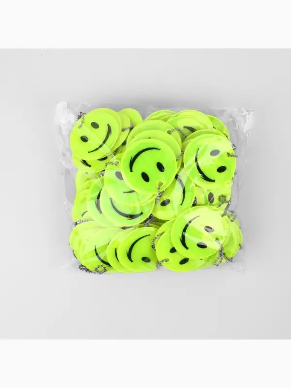 Светоотражающий элемент &laquo;Смайл Классика&raquo;, 5&times;5 см, жёлтый