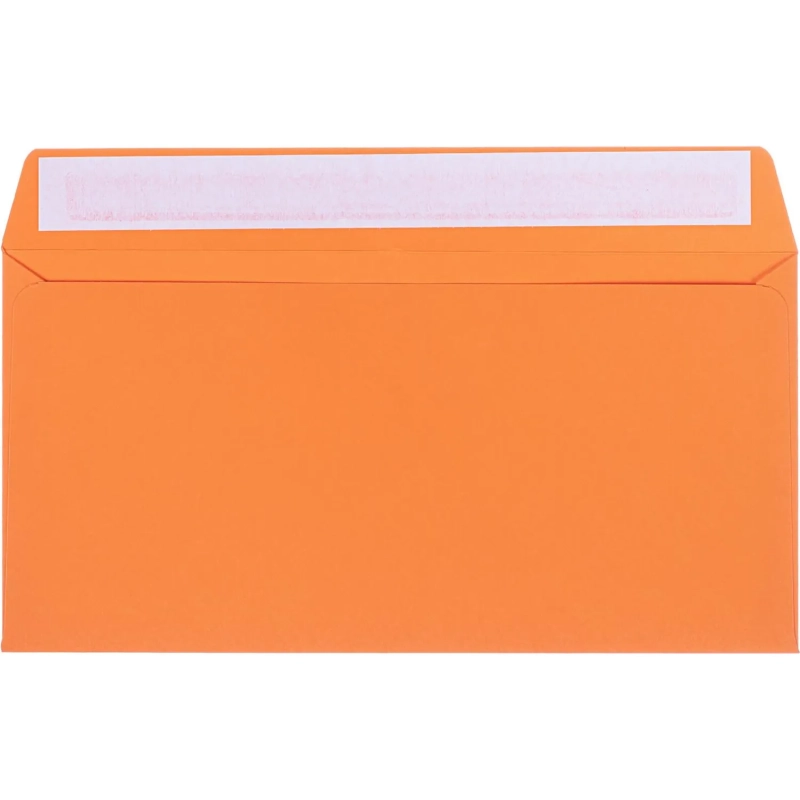 Конверт 5 цветов C65 стрип 114х229 120г КОМУС 10шт/уп