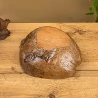 Свеча в кокосе, 18×22×7 см, коричневая