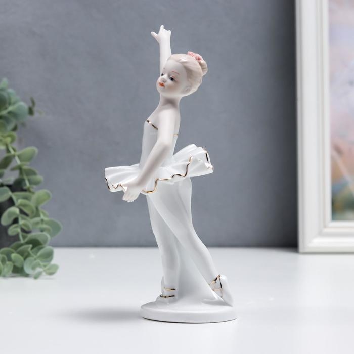 Сувенир керамика  Сувенир керамика "Маленькая балерина в белой пачке" 21 см