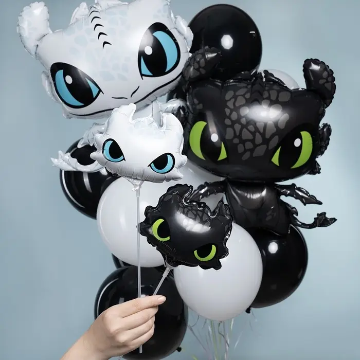 Воздушные шары фольгированные 8 Воздушные шары фольгированные 8" «Дракон», 10 шт.