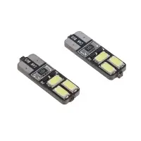 Автолампа светодиодная TORSO, T10 W5W, 12 В, 6 SMD-5630, 3 Вт, с обманкой, набор 2 шт.