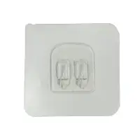 Держатель с клейкой поверхностью ТУНДРА, 60х60 мм, набор 6 шт