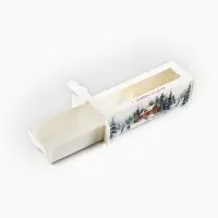 Коробочка для макарун «Снежные домики» 18 х 5.5 х 5.5 см