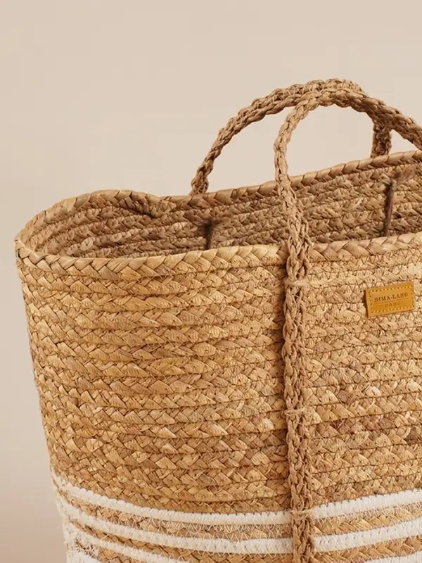 Корзина для белья плетеная SL Home Orden, хлопок, гиацинт, 42&times;24&times;35 см