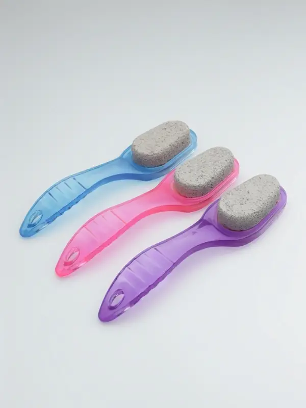 Пилка для пяток, камень/пемза, двусторонняя, 20 см, МИКС