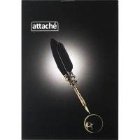 Блокнот Скрепка А6 32л. клетка ATTACHE офис. (БК)