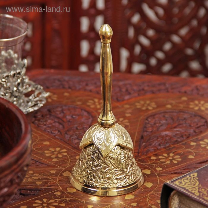 Колокольчик латунь  Колокольчик латунь "Бутон" 14,2х6,2х6,2 см