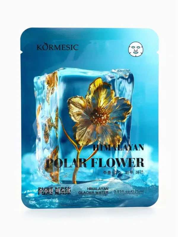 Маска тканевая для лица KORMESIC &laquo;Гималайский полярный цветок&raquo;, увлажняющая, 25 мл