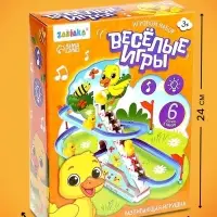 Развивающая игрушка ZABIAKA &laquo;Уточки на лесенке&raquo;, световые и звуковые эффекты, 6 уток в комплекте, на батарейках