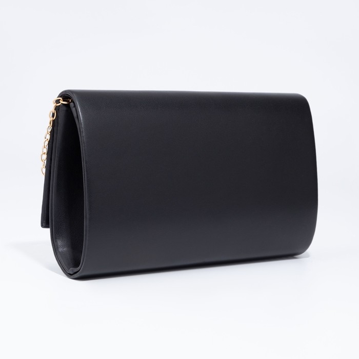 Сумка-клатч на клапане, цвет чёрный Сумка-клатч на клапане, цвет чёрный