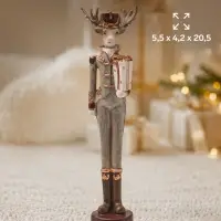 Фигурка &laquo;Олень с подарком&raquo;, 5.5&times;4.2&times;20.5 см