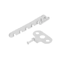 Ограничитель открывания для окна ТУНДРА, металлическая гребенка, 5-ти позиционная, 5 шт