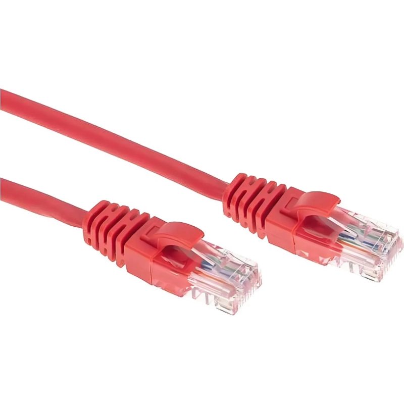 Патч-корд REXANT U/UTP, CAT 5e, 26AWG, LSZH, красный, 0,3м (02-0103-03)