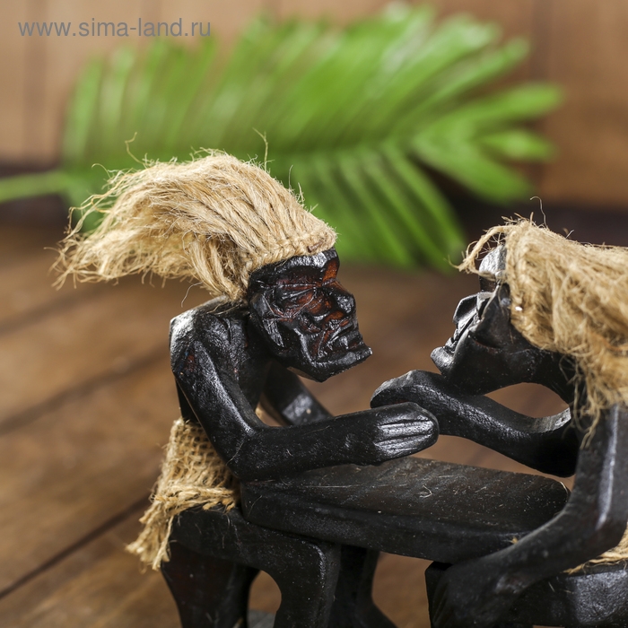 Сувенир «Аборигены и армреслинг», 18×16×9 см, дерево Сувенир «Аборигены и армреслинг», 18×16×9 см, дерево