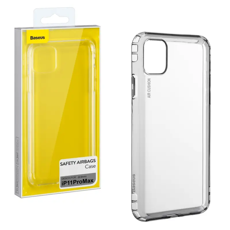 Чехол iPh 11 Pro MAX Safety Airbags Baseus прозрачный Чехол iPh 11 Pro MAX Safety Airbags Baseus прозрачный