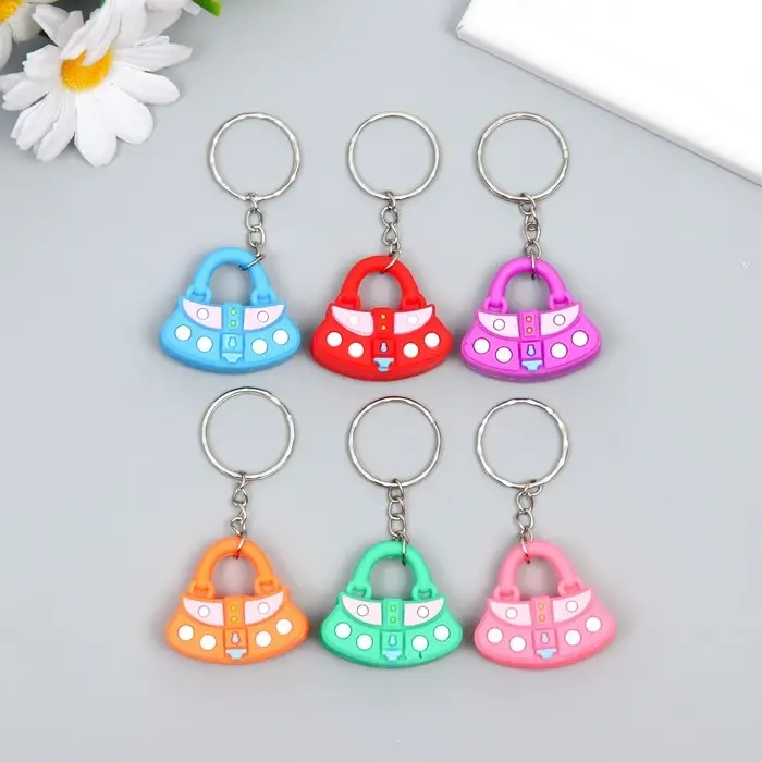 Брелок резина "Сумочка" МИКС 1,6х3,5х3,3 см